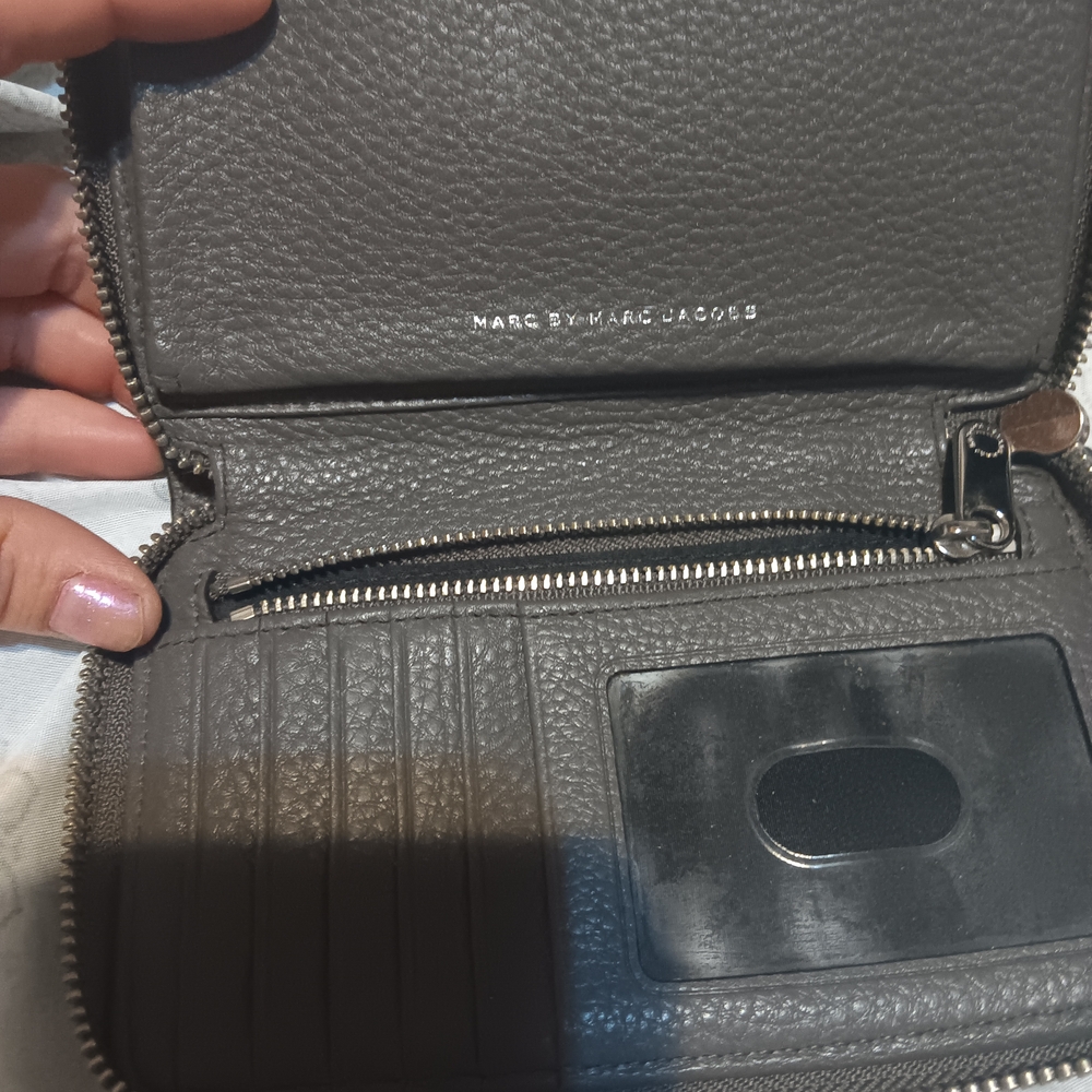 Marc by Marc Jacobs Charcoal Leather Wristlet - Picture 2 of 3